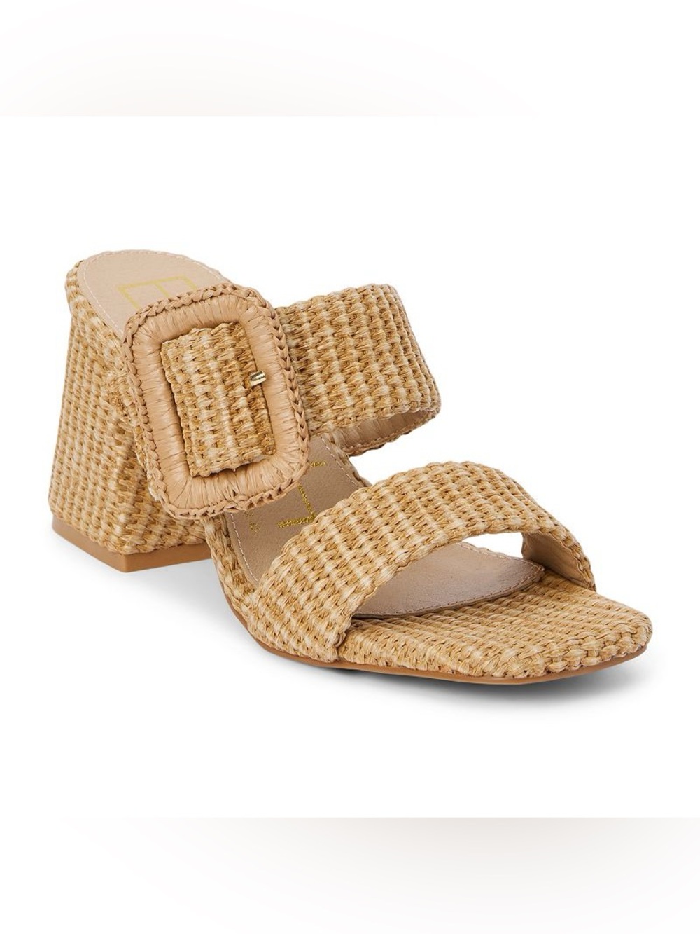Beach by Matisse Women's Woven Tan Block Heel Sandals - Picture 2 of 6